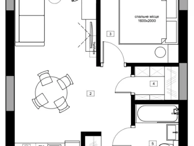 Apartment. Kyiv, Vsevolod Zmienko St.