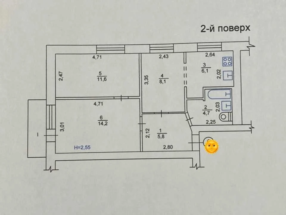 Apartment. Kharkiv, Poznanska Street.