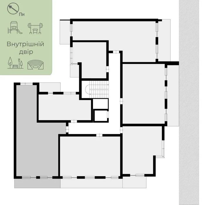 2-кімнатна квартира 81,6 м² з ремонтом в Ужгороді  ЖК PARKLA