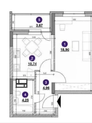 Продажа 1к квартиры 43 кв. м по просп. Воздушных сил 56 • ID