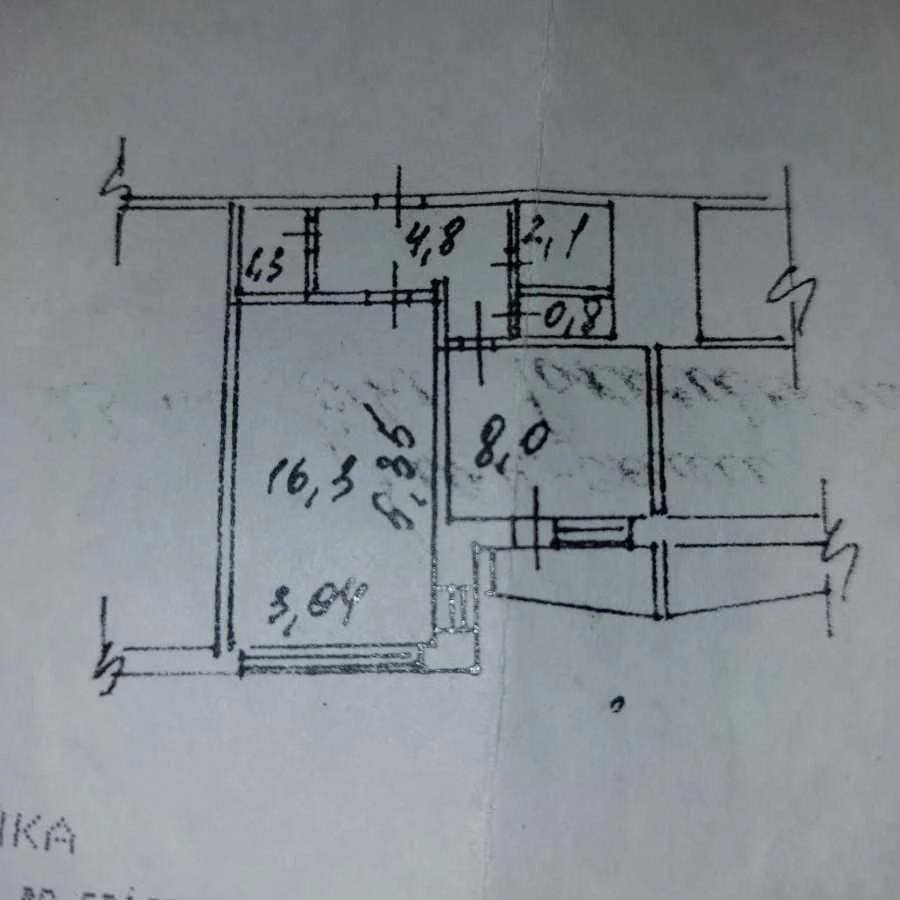 Sale of a 1-room apartment of 34 m², Marshala Rokossovsky Ave