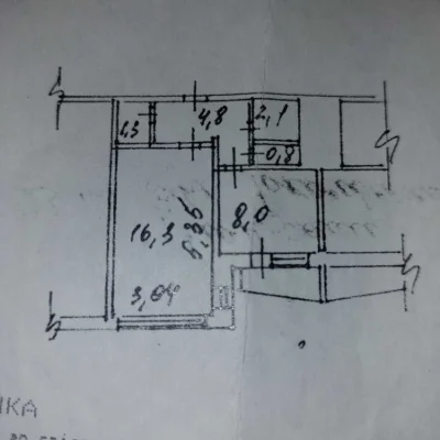Sale of a 1-room apartment of 34 m², Marshala Rokossovsky Ave