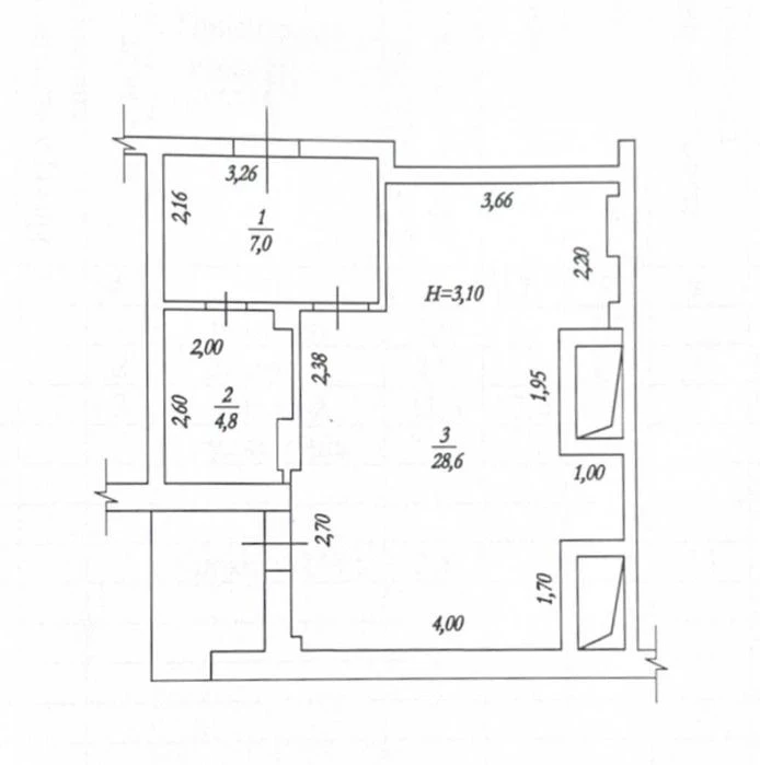 I will sell 1 apartment in the very center of Kharkiv in a newly built building.