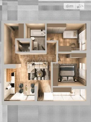 Продаж 2к квартири 61 кв. м на вул. Панорамна 20 • ID 346588