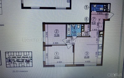 2-room apartment, 65.54 sq.m.