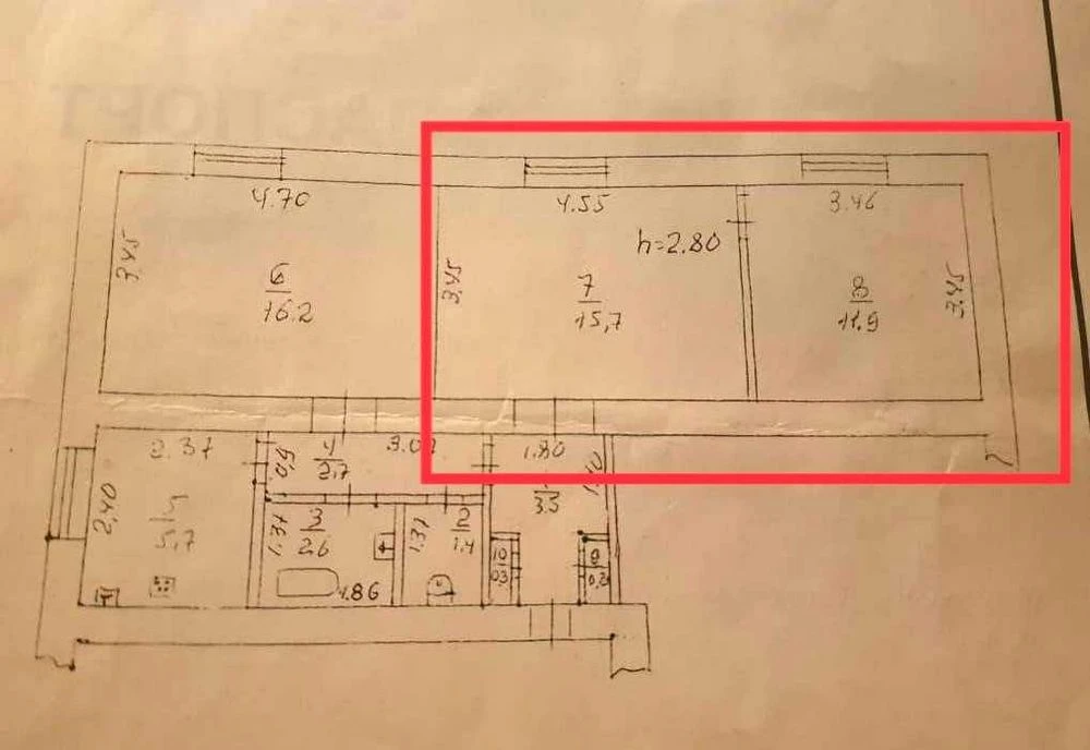 3 комнатная квартира на Адмиральском проспекте, 495559