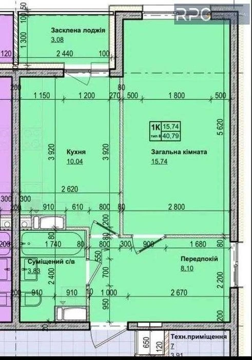 Apartment for sale 41m2 Atlant residential complex on Ozernaya Metro Teremky