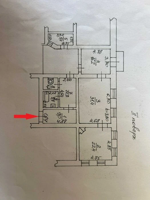 Продам 3-комнатную в центре ул. Новосельского, газ (АОГВ), 1