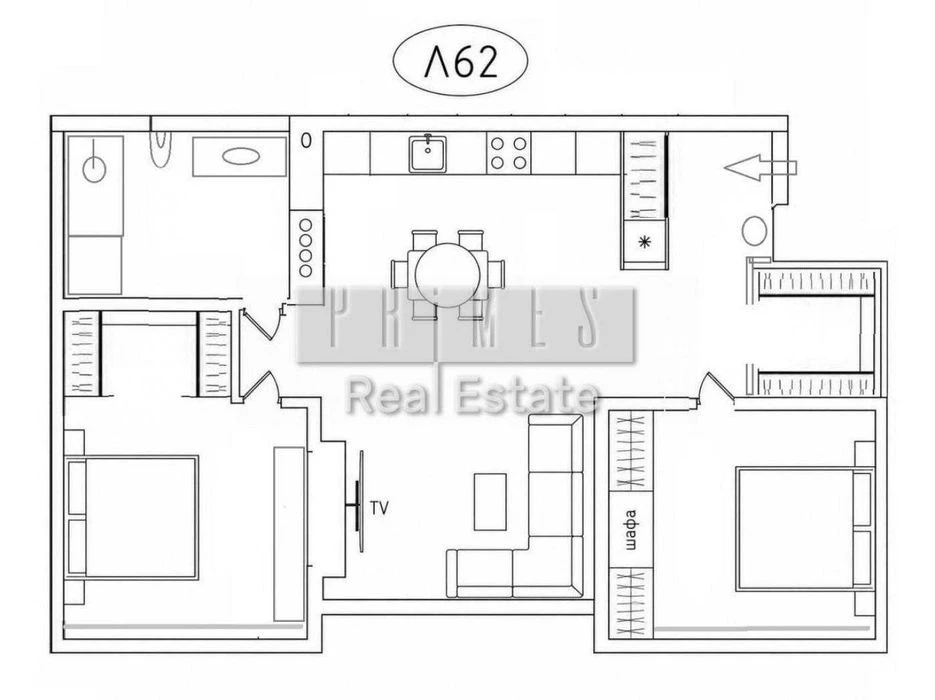 Three-bedroom apartment for sale, 81 sq. m., Novopecherskie Lipki residential complex, Andreya Street