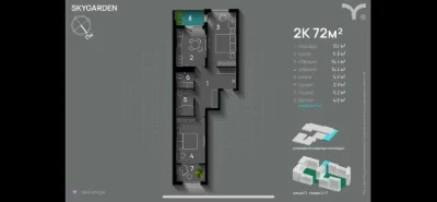 Продажа: Двухкомнатная квартира с возможностью рассрочки.