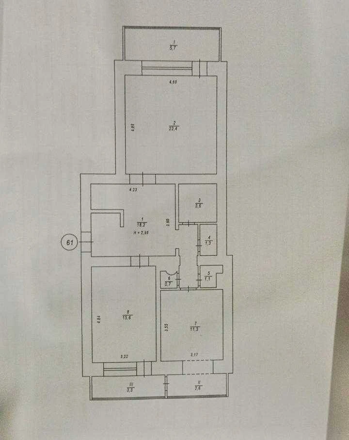 2-room apartment for sale 85.8 m², Vinogradnyi Lane, 4