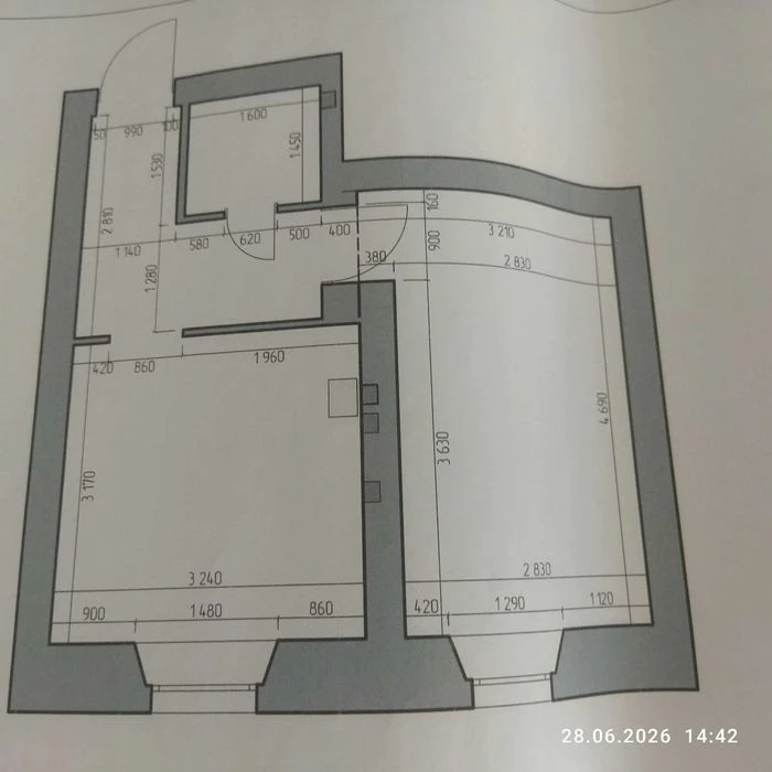Sale of 1-room apartment on Br. Rohatyntsiv St. (center)