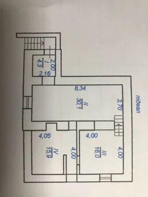 Продам квартиру с подвалом в одноэтажном доме, с фсадом