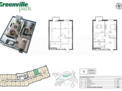 Sale of 1-room apartment 58 sq. m. on Mykoly Pymonenka St. 21 • ID