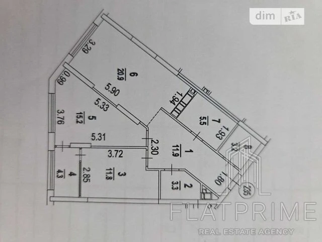 Продаж 2к квартири 76 кв. м на наб. Дніпровська 15Є • ID 346