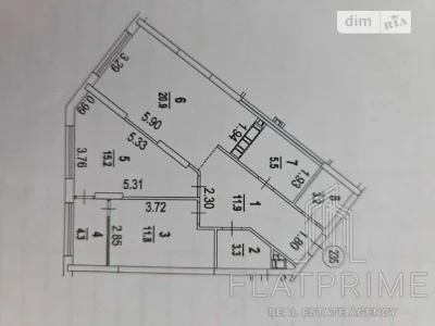Продаж 2к квартири 76 кв. м на наб. Дніпровська 15Є • ID 346
