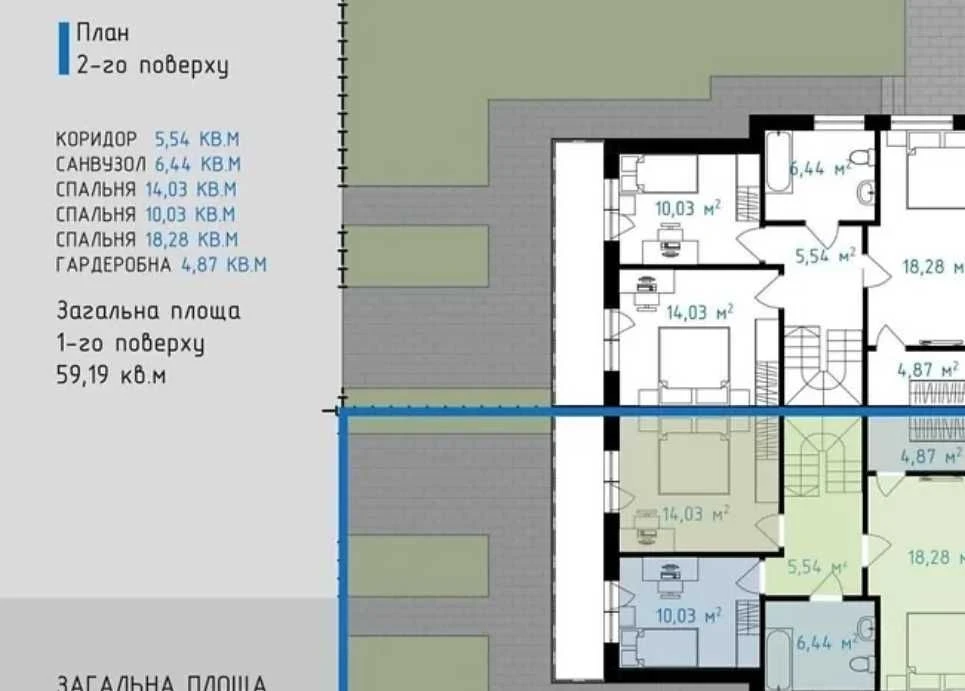 Кутовий котедж з гаражем на масиві Макарова | 3 спальні |