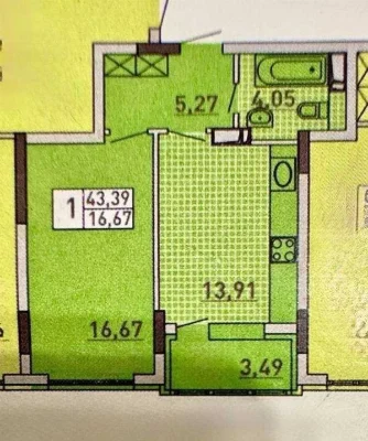 Sale of 1-room apartment 44 m², Vyshhorodskaya Street, 45/4