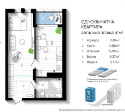 Продається 1-кімнатна квартира в центрі вул.Бельведерська |Ж