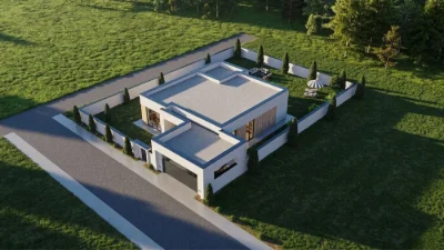 Продам будинок в стилі хай-тек на Щасливому на ділянці 9 сот