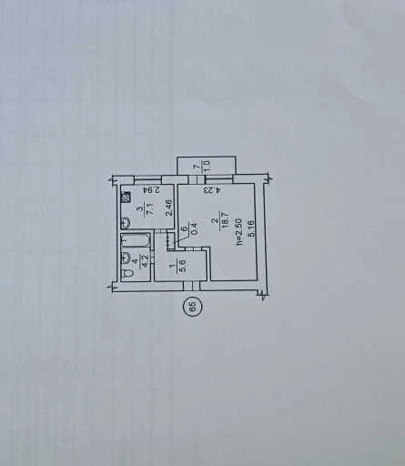 Продаж 1 кімнатна  квартира  37 м² Інгульський р-н вул Третя