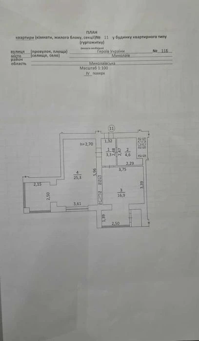 Продам однокімнатну квартиру від забудовника