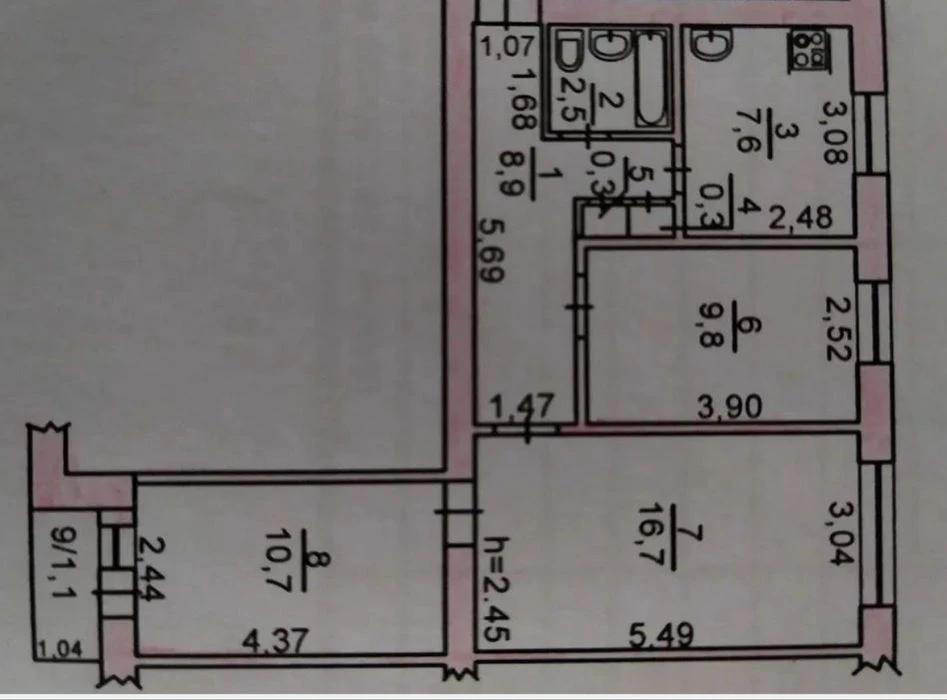 Продаж 3-х квартири .Зуп.Театральна, проспект Миру