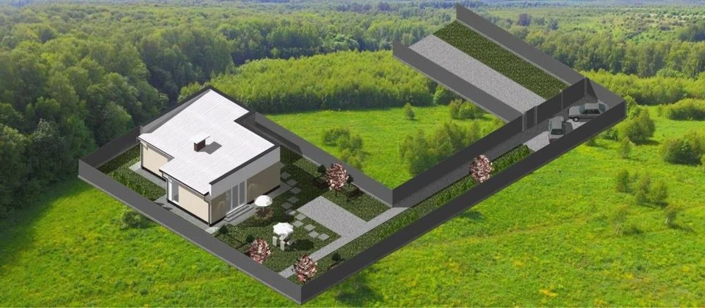 Одноэтажный дом ДОМ СДАН |90 кв.м | 4 сотки | Червоный Хут