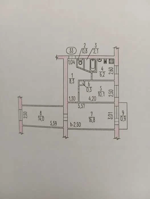 Продам затишну 2-кімнатну квартиру в цегляному будинку, райо