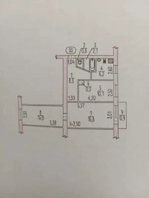 Продам затишну 2-кімнатну квартиру в цегляному будинку, райо