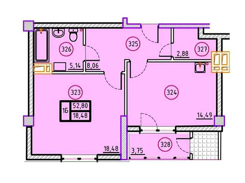 Apartment. Kharkiv, Dmytra Antonenka St. (Minska)