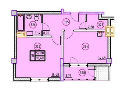 Apartment. Kharkiv, Dmytra Antonenka St. (Minska)