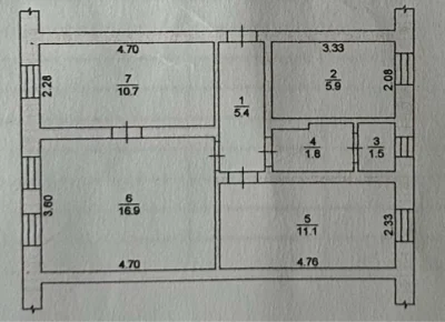 Продаж 3 кімнатної вул. О.Вишні Корабельний район