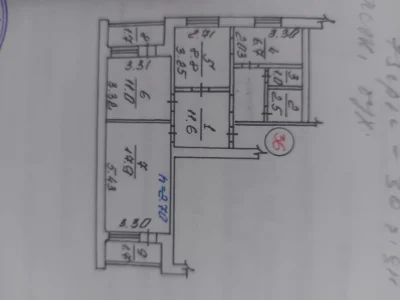 Миколаїв. Продаж 3-х кімнатної квартири 62.9 м2, автономне о