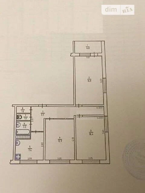 Sale of 3-room apartment 69.1 sq. m. on Hnata Yury St. 4, apt. 140 •