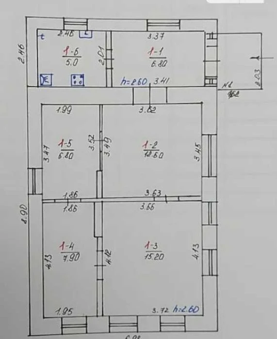Продаж будинку • 3к • 54.3 м² • 5.6 сотки • свій двір • гара
