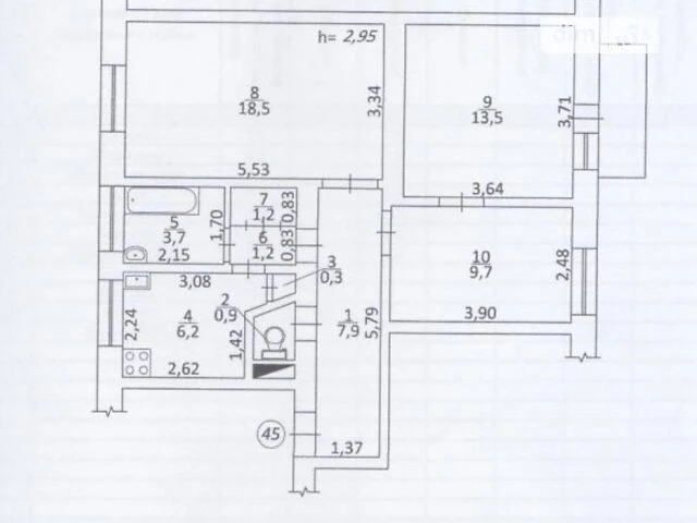 Sale of 3-room apartment 64 sq. m on Kopylivska 2A street • ID 3462