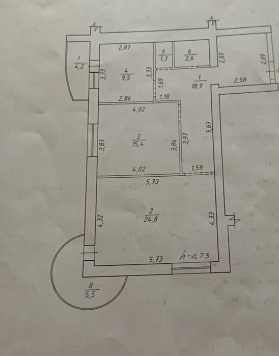 Продаж двокімнатної квартири по вул.Заливна