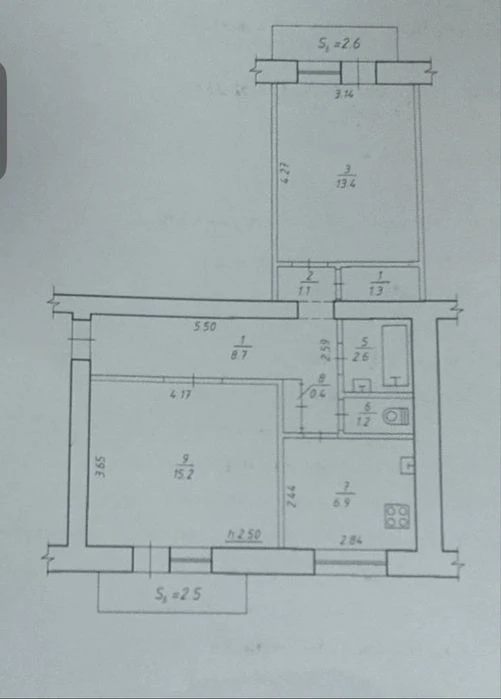 Продаж 2 кімнатної квартири
