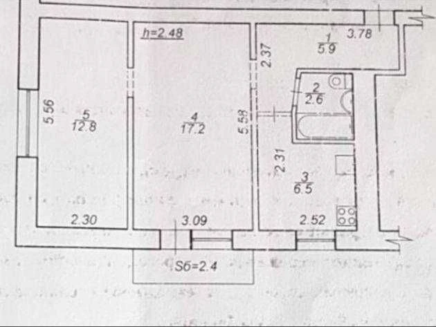 Продаж 2-кімнатної квартири пр-п. Шевченка