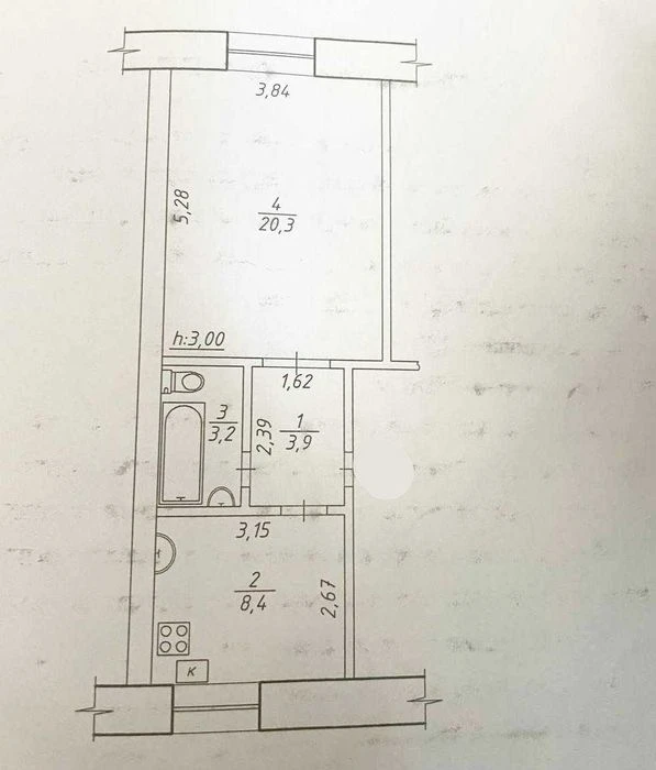 Продаж 1-кімнатної квартири в передмісті