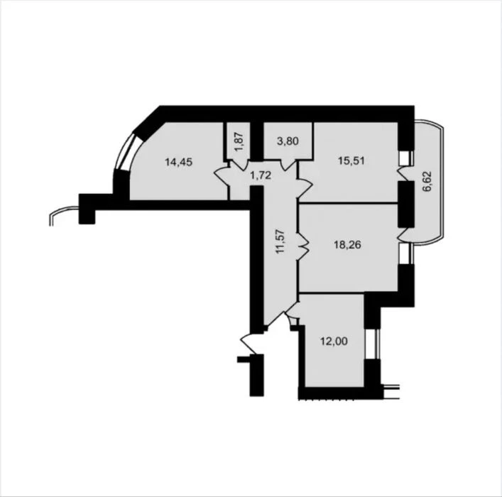 3 кім квартира Злуки ( ЖК Садове місто)
