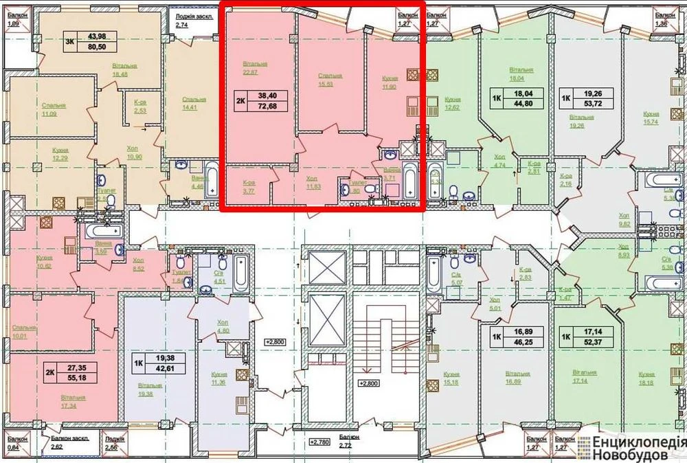 Продаж 2к квартири 73 кв.м, м. Тернопіль, вул. Генерала Миро
