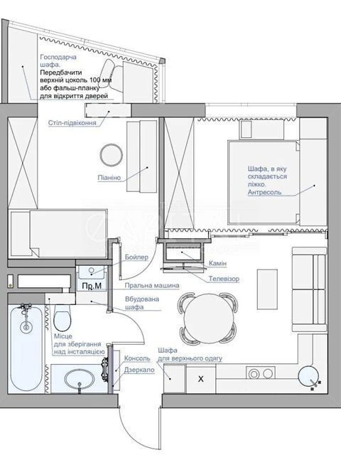 For sale 2-room apartment 38 sq. m. on Berkovetska St. 6 • ID 34662