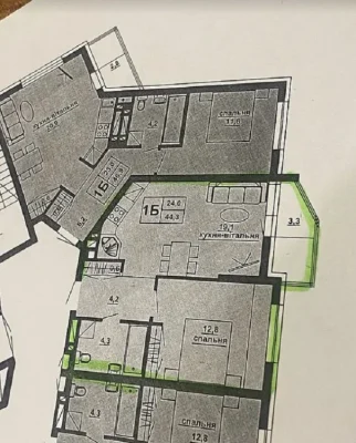 Продаж 1к квартири 44 кв.м по вул.Підволочиське шосе