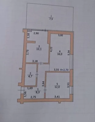 Продається 2кім. Вул. Зелена
