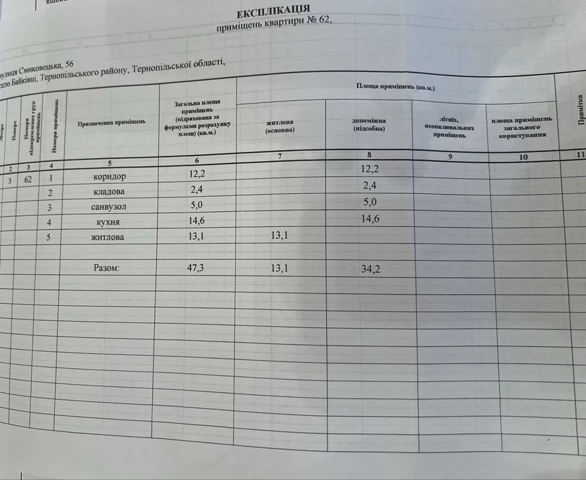 Продаж квартири 47,3 м Смиковецька 56