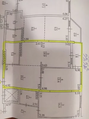 Продаж 1км квартири по вул.Київська 55 кв.м