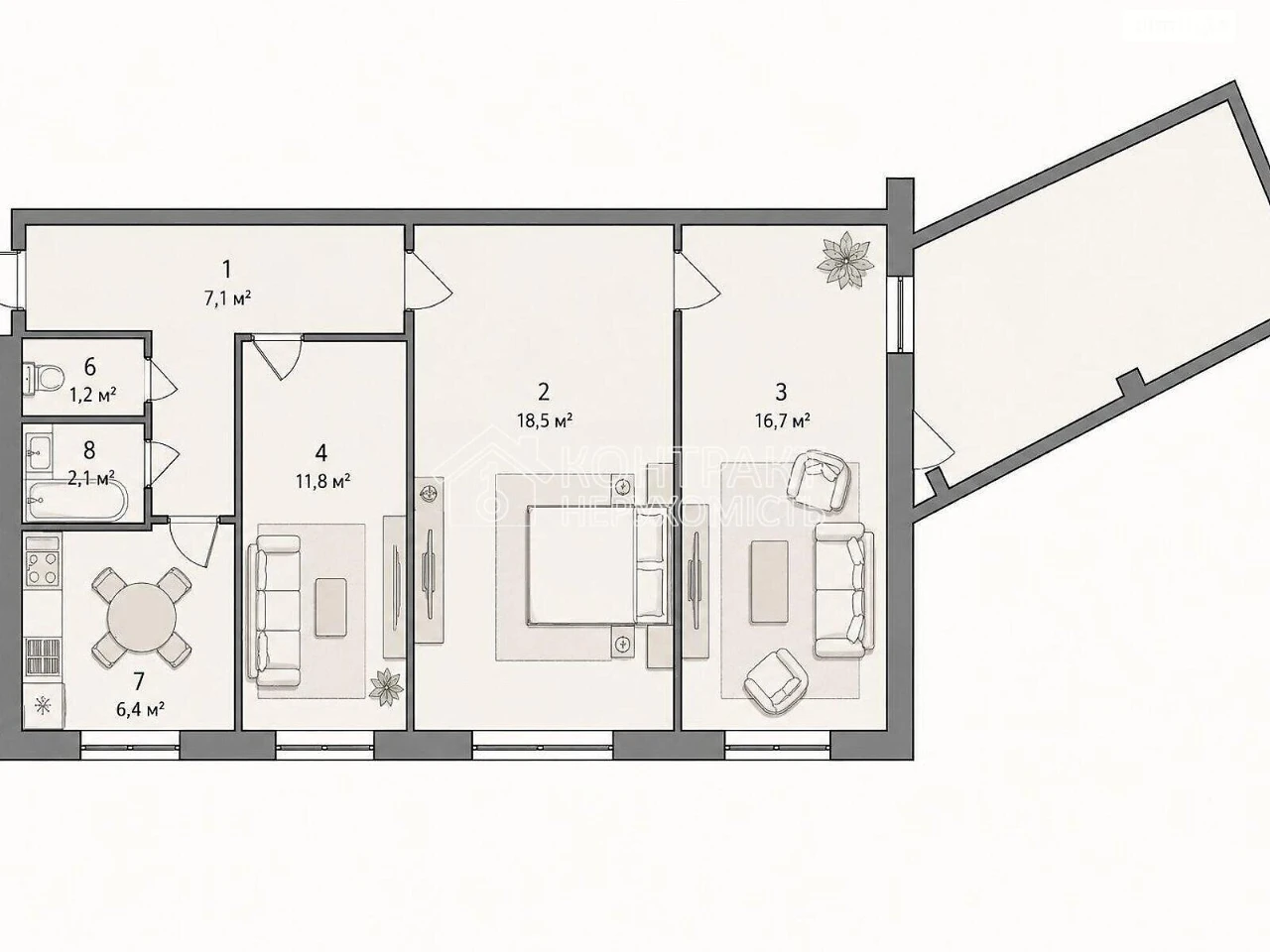 For sale Apartment 339th microdistrict