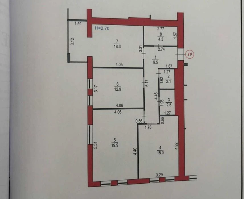 Продається 3-кімнатна квартира в новобудові ЖК U Home – 85 м